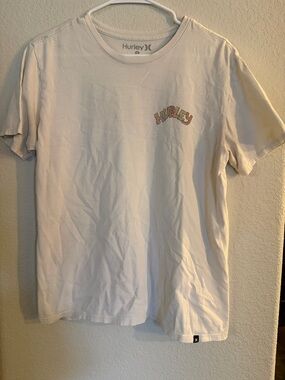 Hurley Cream Off-White Logo Tee